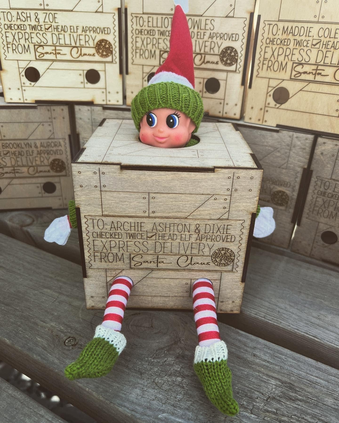 Personalized Elf Arrival Crate