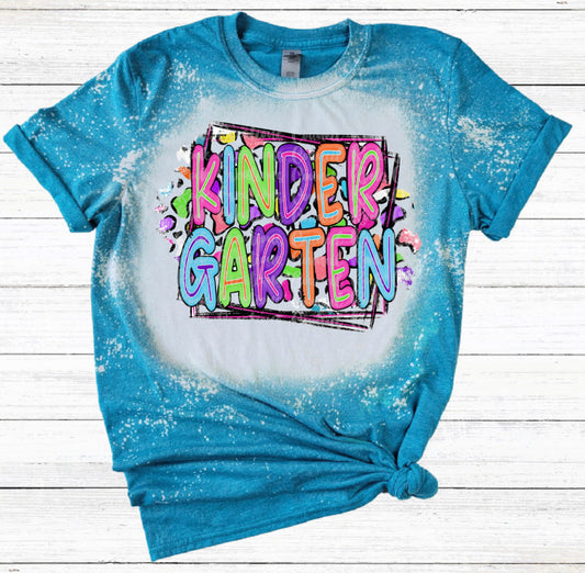 Kindergarten Colorful Leopard Tee