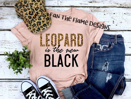 Leopard is the New Black Tee