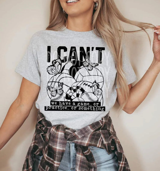 I can’t sports Adult Tee